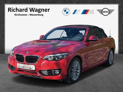 gebraucht BMW 218 i Cabrio Navi LED Klimaauto AHK SHZ PDCv+h