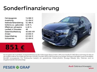 Gebraucht Audi Q8 S-Line 286 PS (210 kW) 2025 Mythosschwarz metallic SUV