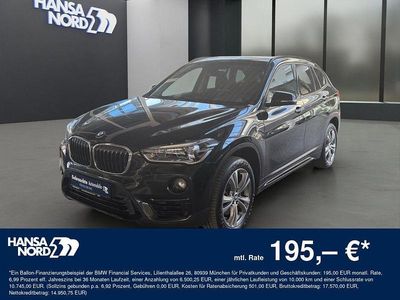Gebraucht BMW X1 Sport Line 192 PS (141 kW) 2019 Schwarz / black sapphire (metallic) SUV