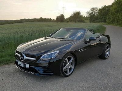 Schwarz Gebraucht 2017 Mercedes SLC200 AMG line Cabrio | 29.900 € (Fairer Preis)