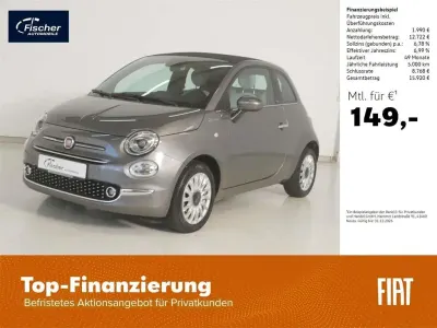 Gebraucht Fiat 500C Dolcevita 69 PS (50 kW) 2022 Pompei grau metallic Cabrio