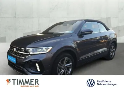 Gebraucht VW T-Roc Cabriolet R-line 150 PS (110 kW) 2025 Rauchgrau metallic schwarz Cabrio