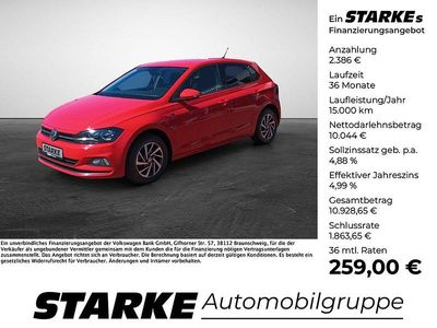 Begagnad VW Polo Join 95 HK (69 kW) 2019 Röd Halvkombi
