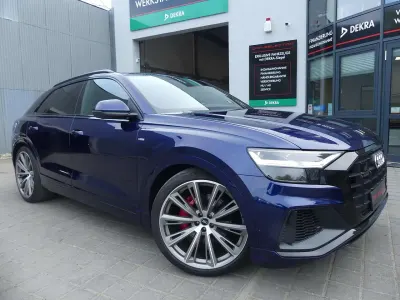 Gebraucht Audi Q8 S-Line 340 PS (250 kW) 2022 Navarrablau metallic SUV