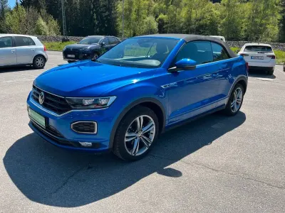 Brugt VW T-Roc Cabriolet R-line 150 HK (110 kW) 2021 Blå Cabriolet