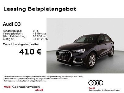 Gebraucht Audi Q3 Advanced Plus 150 PS (110 kW) 2025 Mythosschwarz metallic SUV