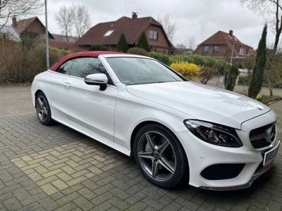 gebraucht Mercedes C250 d Cabrio Bengal Rot Designo Leder AMG LIine