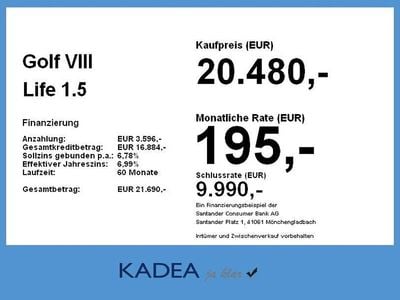 Gebraucht VW Golf VIII Life 2024 Weiss