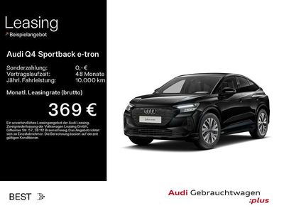 Mythosschwarz metallic Gebraucht 2025 Audi Q4 e-tron Advanced SUV | 42.499 € (Fairer Preis)