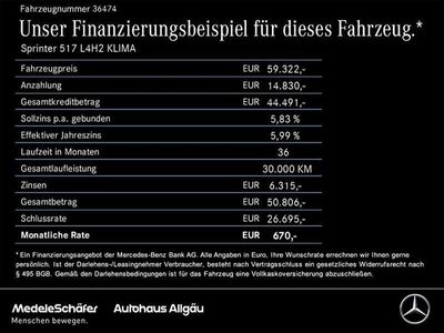 Neu Mercedes Sprinter 170 PS (125 kW) 2026 Weiss Van