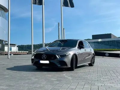Gebraucht Mercedes A200 AMG line 164 PS (120 kW) 2018 Braun Limousine