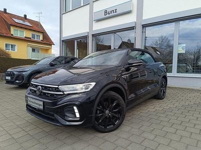 Gebraucht VW T-Roc Cabriolet R-line 150 PS (110 kW) 2023 Schwarz Cabrio