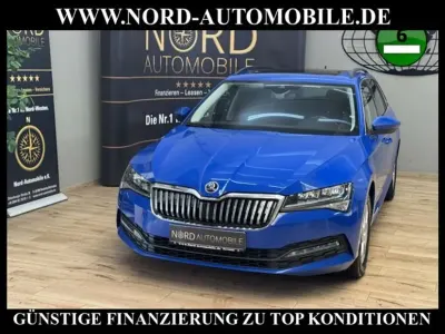 Occasion Skoda Superb Ambition 150 PK (110 kW) 2022 Blauw Stationwagen