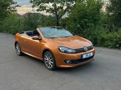 Gebraucht VW Golf Cabriolet LOUNGE 110 PS (80 kW) 2015 Orange Cabrio