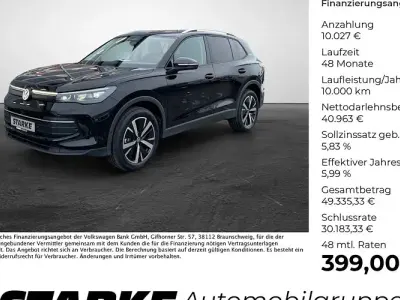 Neu VW Tiguan R-line 193 PS (141 kW) 2025 Schwarz (grenadillschwarz metallic) SUV