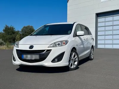 Gebraucht Mazda 5 115 PS (84 kW) 2012 Weiß Van / Kleinbus