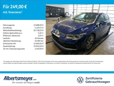 Gebraucht VW Golf VIII R-line 150 PS (110 kW) 2022