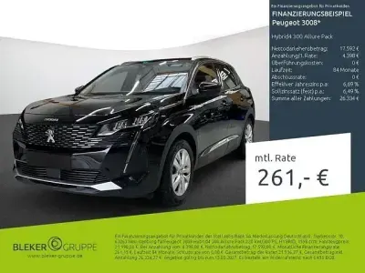 Gebraucht Peugeot 3008 Allure 300 PS (220 kW) 2021 Lackierung schwarz perla nera/metallic klarlack SUV