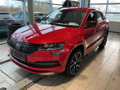 Rot Gebraucht 2021 Skoda Karoq SportLine SUV | 26.590 € (Etwas zu teuer)