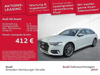 Gletscherweiß metallic Gebraucht 2025 Audi A6 Advanced Plus Kombi | 44.890 € (Guter Preis)