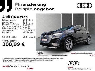 Schwarz Gebraucht 2022 Audi Q4 e-tron SUV | 28.649 € (Superpreis)