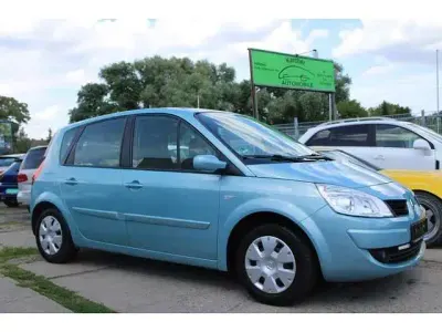 Gebraucht Renault Scénic II Avantage 111 PS (81 kW) 2008 Blau "iceberg" Van / Kleinbus