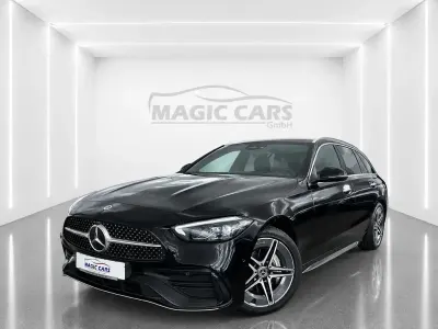 Gebraucht Mercedes C220 AMG line 200 PS (147 kW) 2022 Obsidianschwarz (metallic) Kombi