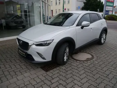 Gebraucht Mazda CX-3 Exclusive-Line 120 PS (88 kW) 2015 Mondsteinweiß metallic 47a SUV