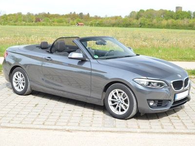 gebraucht BMW 218 i Cabrio Aut Adv. LED AHK SPORTSITZE NAVI PDC