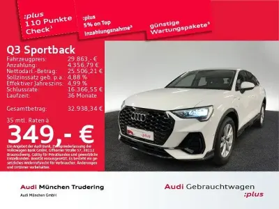 Gebraucht Audi Q3 Sportback S-Line 245 PS (180 kW) 2022 Weiß SUV