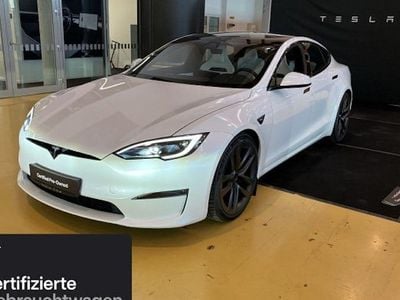 Gebraucht Tesla Model S Plaid 750 kW (1020 PS) 2024 Weiß Kleinwagen