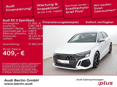 Gletscherweiß metallic Gebraucht 2022 Audi RS3 Sportback Ambiente Kleinwagen | 51.900 € (Guter Preis)