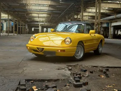 Gebraucht Alfa Romeo Spider 120 PS (88 kW) 1992 Gelb Cabrio