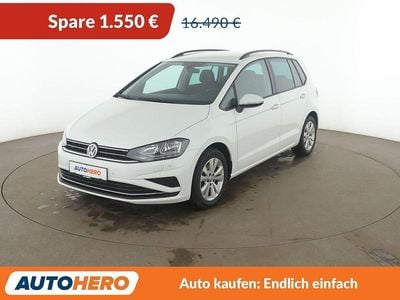 Gebraucht VW Golf Sportsvan Comfortline 116 PS (85 kW) 2019 Weiß Van / Kleinbus