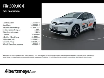 Neu VW ID.3 Style 169 kW (231 PS) 2026 Weiß Kleinwagen