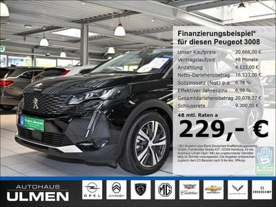 Gebraucht Peugeot 3008 Allure 224 PS (164 kW) 2021 Schwarz SUV