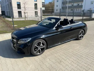 Brugt Mercedes C200 AMG 184 HK (135 kW) 2021 Sort Cabriolet