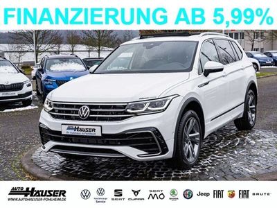 gebraucht VW Tiguan Allspace R-Line 2.0 TSI DSG 4MOTION 7-SITZER PANO AHK VIRTUAL NAVI KAMERA TRAVEL PARK ACC