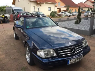 Gebraucht Mercedes SL320 224 PS (164 kW) 1999 Blau Cabrio