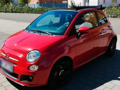 Usata Fiat 500 105 CV (77 kW) 2015 Rosso Cabrio