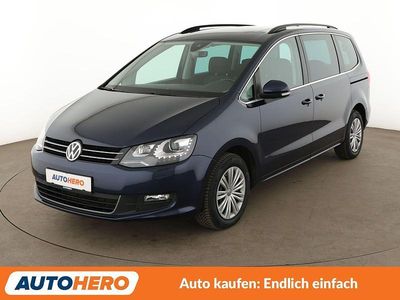 Gebraucht VW Sharan Comfortline 150 PS (110 kW) 2017 Blau Van / Kleinbus