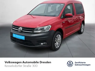 Gebraucht VW Caddy Trendline 125 PS (91 kW) 2016 Rot Van / Kleinbus