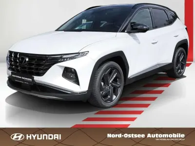 Gebraucht Hyundai Tucson Advantage 150 PS (110 kW) 2024 Serenity white / abyss black / SUV