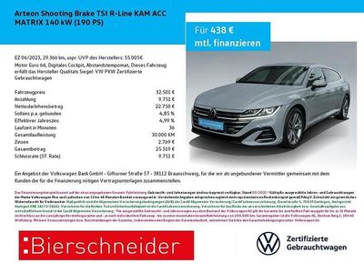 Grau Gebraucht 2023 VW Arteon R-line Limousine | 32.450 € (Fairer Preis)