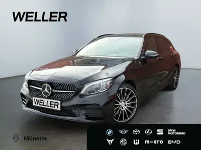 Brugt Mercedes C300 Night 272 HK (200 kW) 2020 Sort Stationcar