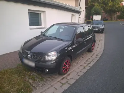 Gebraucht Renault Clio 2003 Schwarz Kleinwagen