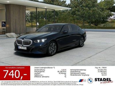 Neu BMW i5 M Sport 250 kW (340 PS) 2025 M carbonschwarz metallic Limousine