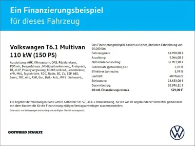 Gebraucht VW Multivan 150 PS (110 kW) 2022 Grau Van / Kleinbus