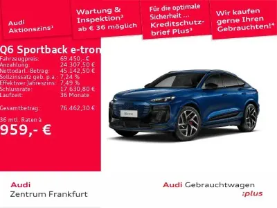 Second-hand Audi Q6 Sportback e-tron Performance 225 kW (306 CP) 2025 Albastru SUV