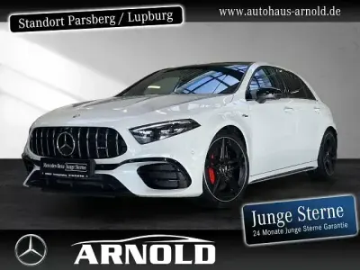 Gebraucht Mercedes A45 AMG AMG 421 PS (309 kW) 2023 Digitalweiß (metallic) Kleinwagen